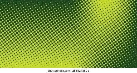 Dots halftone yellow green color pattern gradient texture background.