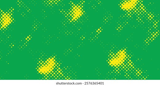 Dots halftone yellow green color pattern gradient texture background.