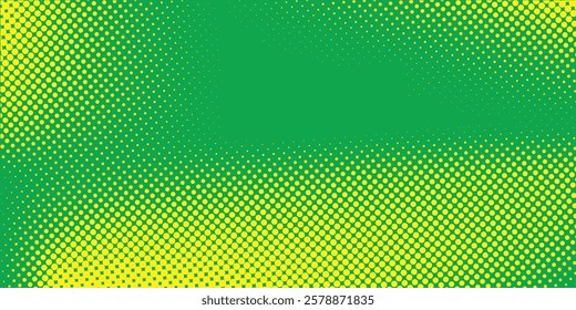 Dots halftone yellow green color pattern gradient texture modern background art
