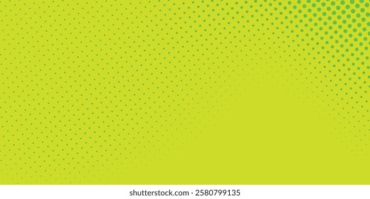 Dots halftone yellow green color pattern gradient texture background vector illustration modern abstract simple