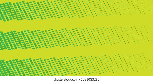 Dots halftone yellow green color pattern gradient texture background.