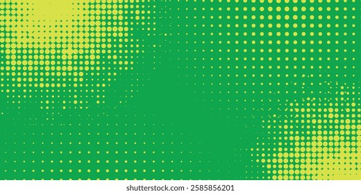 Dots halftone yellow green color pattern gradient texture background arts green and yellow modern