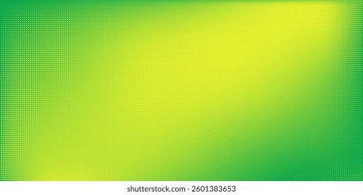 Dots halftone yellow green color pattern gradient texture background.