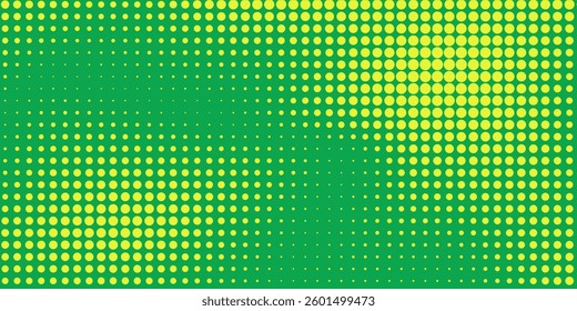 Dots halftone yellow green color pattern gradient texture background modern dot