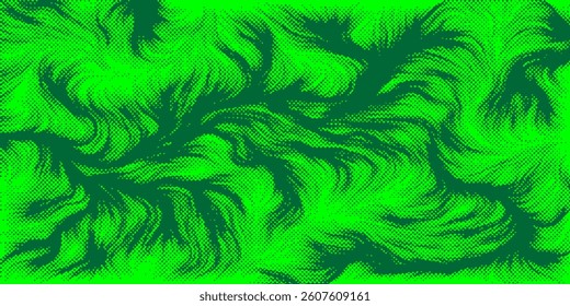 Dots halftone yellow green color pattern gradient texture background.