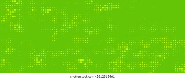 Dots halftone yellow green color pattern gradient texture background.