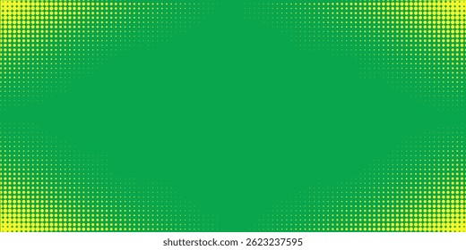 Dots halftone yellow green color pattern gradient texture background.