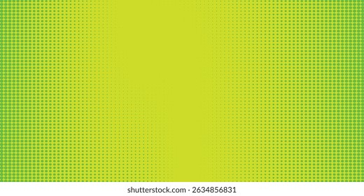 Dots halftone yellow green color pattern gradient texture background.