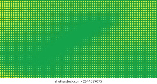 Dots halftone yellow green color pattern gradient texture background modern arts 