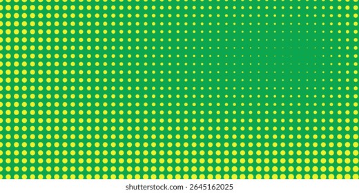 Dots halftone yellow green color pattern gradient texture background.