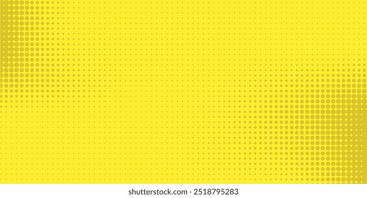 Dots halftone yellow orange color pattern gradient texture with technology digital background. Dots pop art comics with summer background.