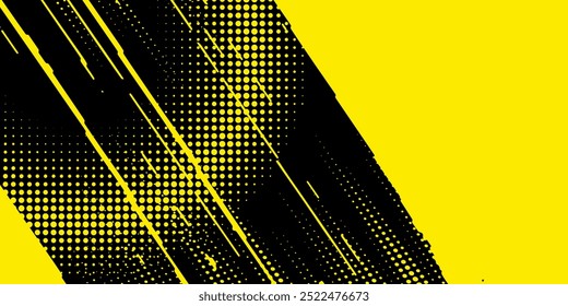 Textura de gradiente de patrón de color naranja amarillo semitono de puntos con tecnología de fondo digital. Cómics de arte pop de puntos con fondo de verano.