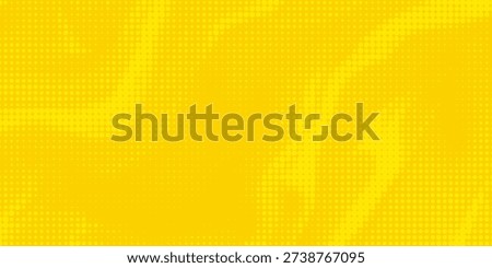 Dots halftone yellow orange color pattern gradient texture with technology digital background. Dots pop art comics with summer background.