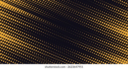 Dots halftone yellow. Dots pop art sport style vector illustration