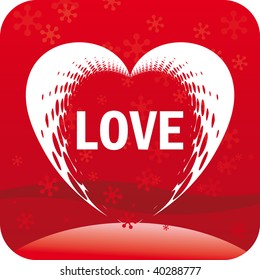 Dots Herz mit Liebe