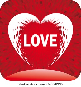 Dots Herz mit Liebe