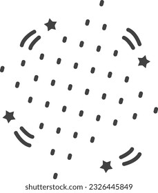 Dots Icon image. Suitable for mobile application.