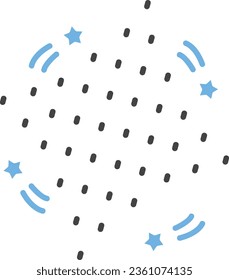 Dots Icon image. Suitable for mobile application.
