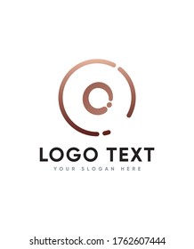 Dots initial letter type O logo template, Vector logo for business and company identity 