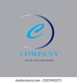 Letra de puntos G Logo C Letra; Diseño del logotipo