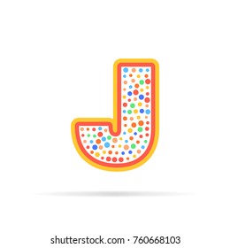 Dots and letter J Logo with circles and stroke abstract logo design. Creative symbol design vector illustration isolated on white background