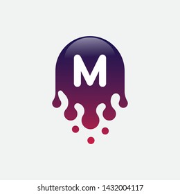 Dots letter M logo icon