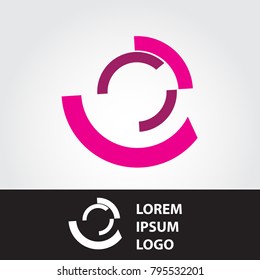 Dots Letter O Logo. O Letter Design Vector with Dots.