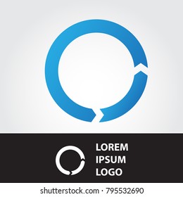 Dots Letter O Logo. O Letter Design Vector with Dots.