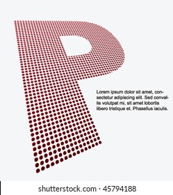 Dots letter "P"