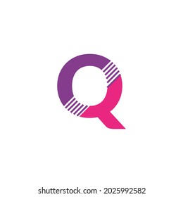 Dots Letter Q Logo. Q Letter Design Vector with Dots.