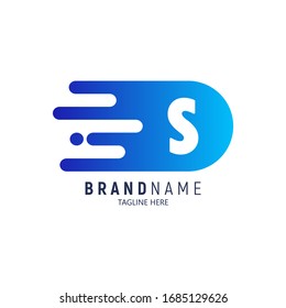 Logo des Dots Letter S. Vektorillustration des Briefentwurfs mit Punkten. Logo-Vorlage für Buchstaben. Farbige Vektorillustration. Vorlage für das Design des ersten Logos mit minimalem Zeilenaufdruck. Vektorillustration-Logo-Illustration