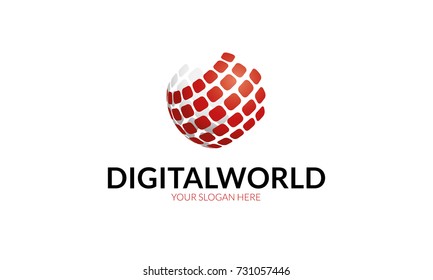Dots Letter T Logo