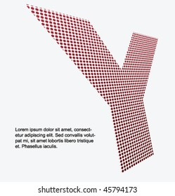 Dots letter "Y"