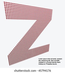 Dots letter "Z"