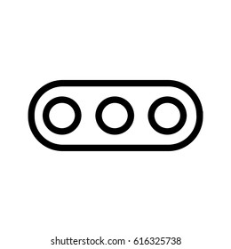 Dots line icon