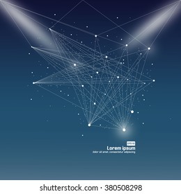 Dots and lines connected together