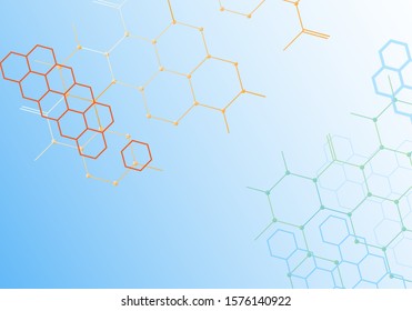 Dots and lines with connections design background