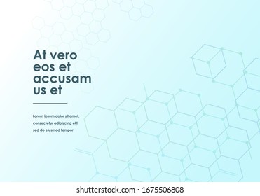 Dots and lines with connections design background.