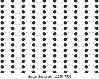 dots and lines repeating pattern monochrome halftone black and white vector background for web and print