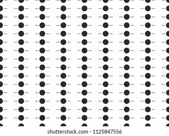 dots and lines repeating pattern monochrome halftone black and white vector background for web and print
