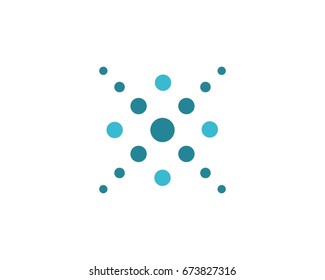 Dots logo template V