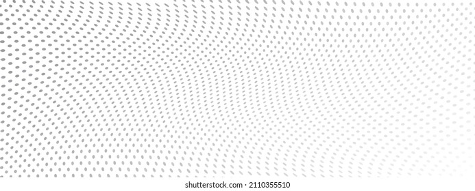 Dots long background. Polka dot design element. Optical effect. Vector illustration.