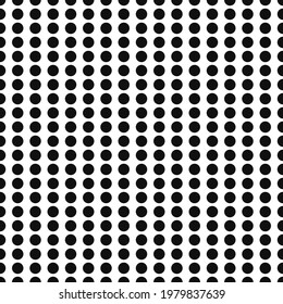 Dots mesh seamless pattern. Vector black dots same grid.