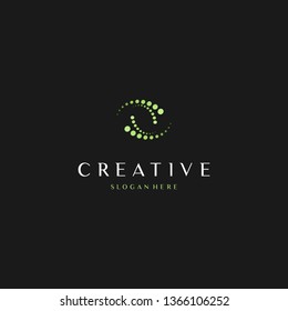 Dots Molecule Creative Media Tech Logo Design