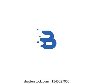 Dots Monogram Letter B Logo Design