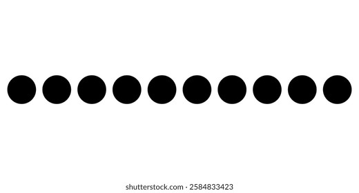 dots more menu black web illustration isolated on white background. Vector icon in flat style.