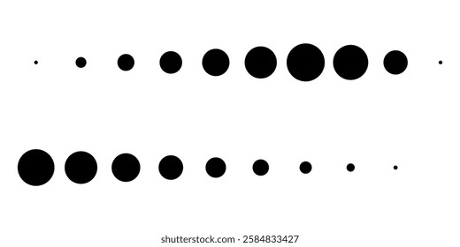 dots more menu black web illustration isolated on white background. Vector icon in flat style.