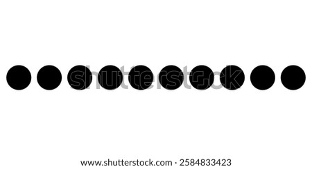 dots more menu black web illustration isolated on white background. Vector icon in flat style.