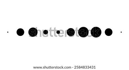 dots more menu black web illustration isolated on white background. Vector icon in flat style.