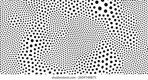 Dots pattern abstract background dotwork texture effect. Vector organic pattern with abstract dots background
